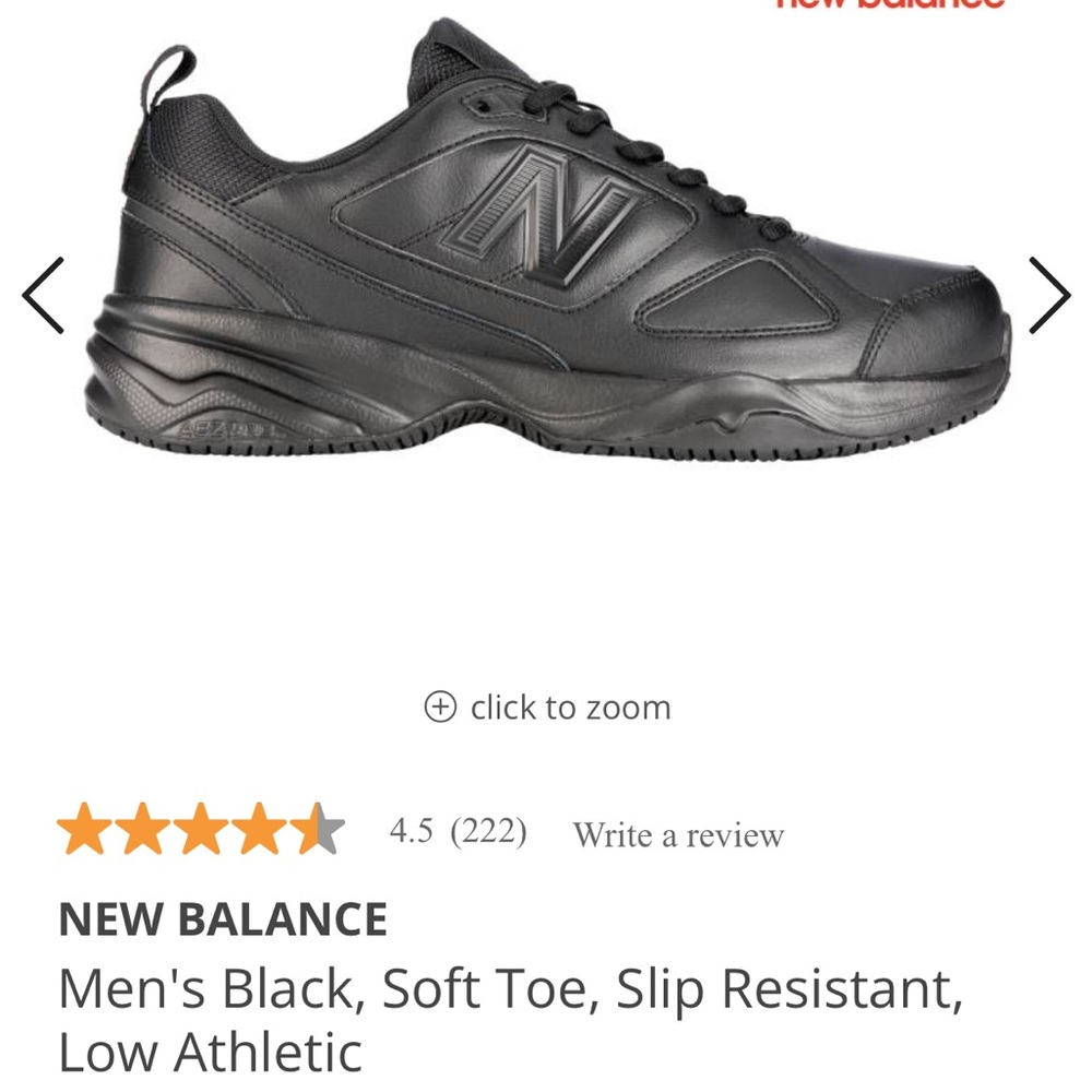 New Balance Black leather shoes with mid 626K2 NWOT